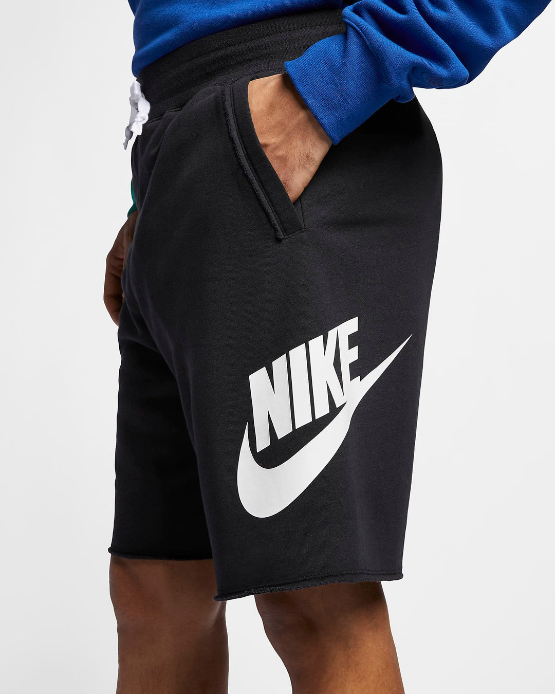 Nike Sportswear Alumni Men's Terry Shorts Black/White