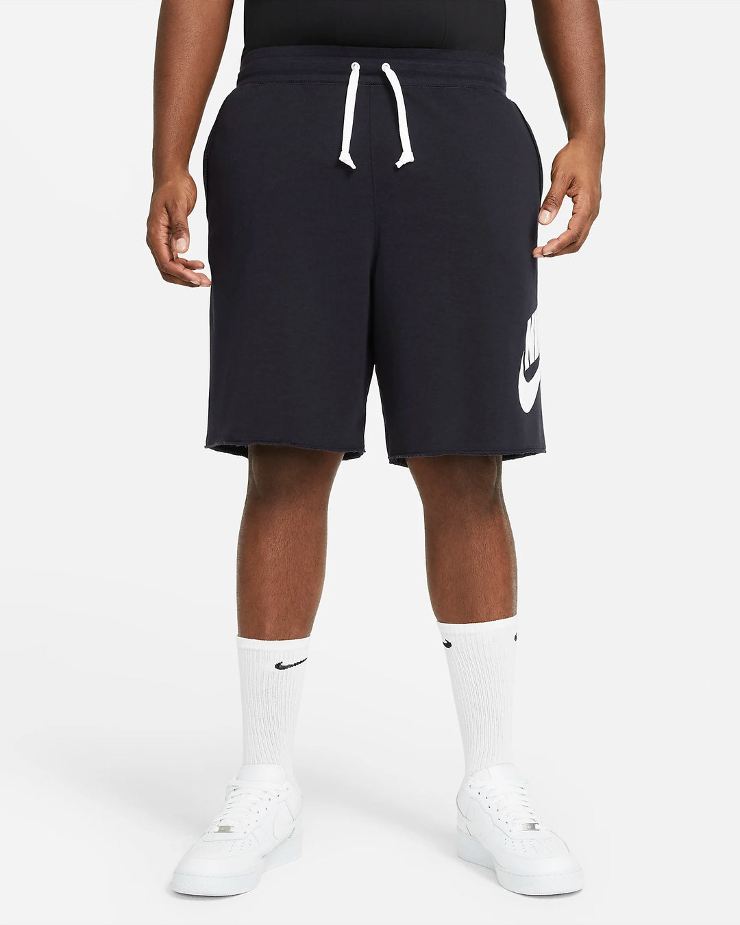 Nike Sportswear Alumni Men's Terry Shorts Black/White