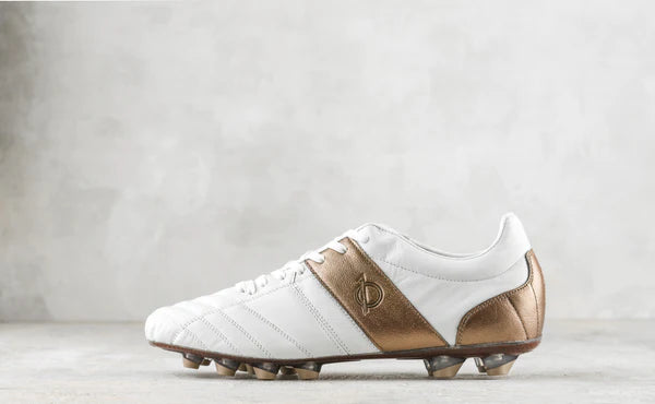 Botas de fútbol para superficies firmes Unozero FG Modelo 1.0 Blanco