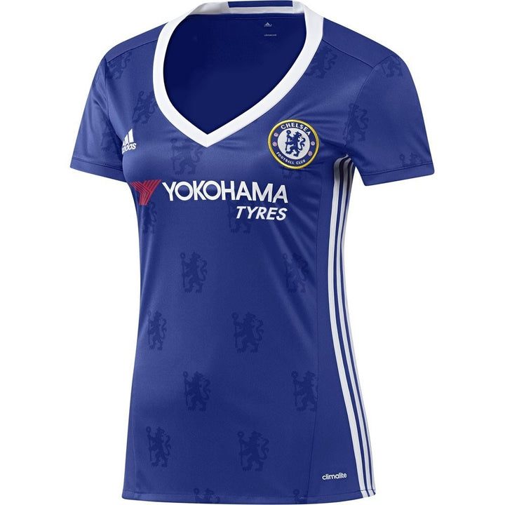 Camiseta adidas Chelsea Home para mujer W 16 Azul/Blanco