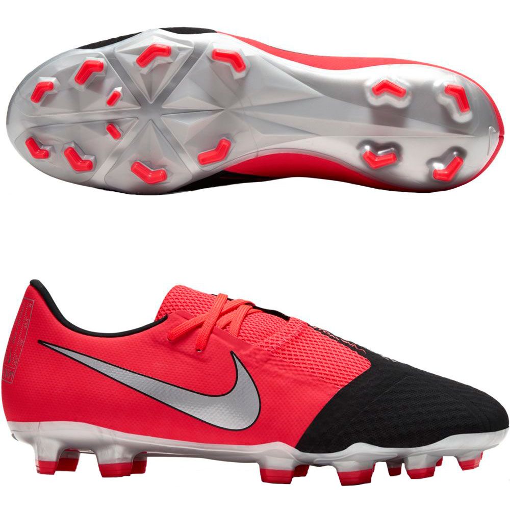 Botas de fútbol Nike Phantom Venom Academy FG Crimson/Plata/Negro