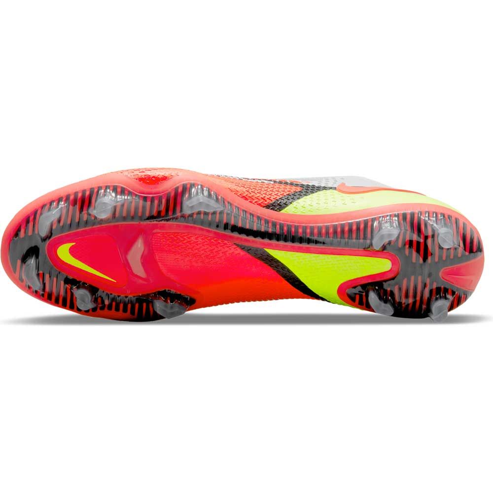 Botas de fútbol para terreno firme Nike Phantom GT2 Elite FG Blanco/Carmesí brillante/Voltio