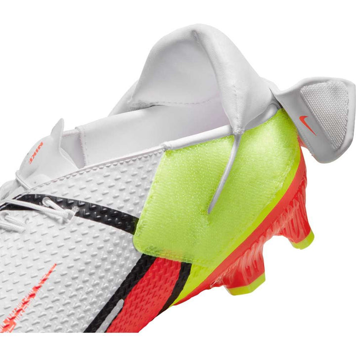 Nike Phantom GT2 Academy Flyease FG Firm Ground Football Boots White/Volt/Bright Crimson