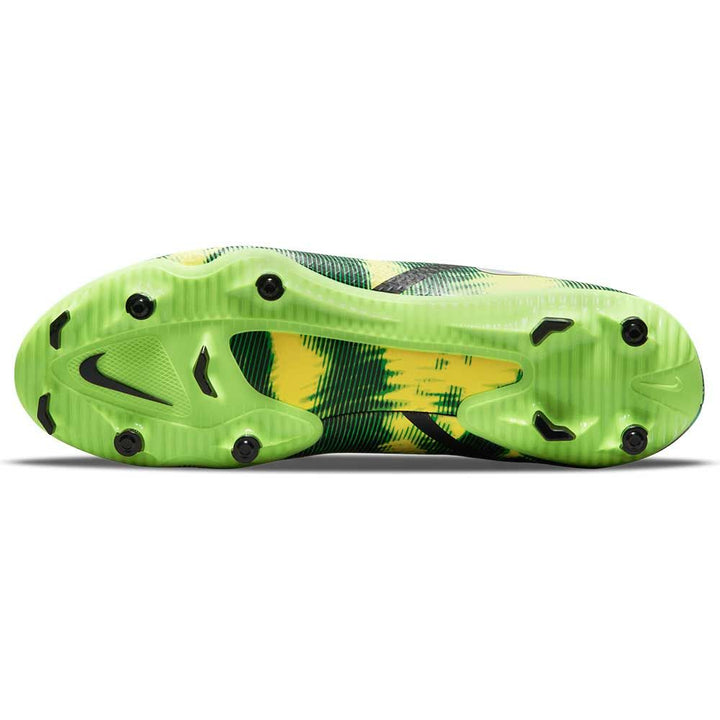 Botas de fútbol para superficies firmes Nike Phantom GT2 Academy DF Shockwave FG Negro/Platino/Verde