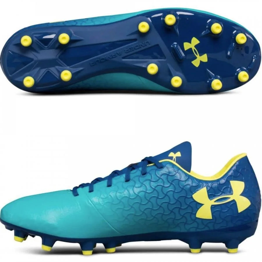 Under Armour Magnetico Select FG Firm Groud Boots Teal Punch/Moroccan Blue