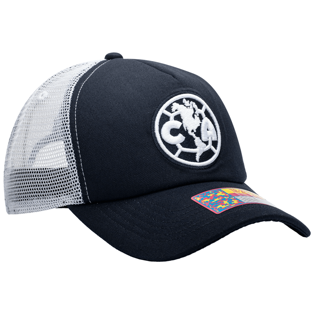 Fan Ink Club America Fog Trucker Hat Black