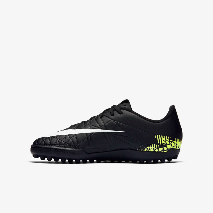 Botas de fútbol Nike Jr HyperVenom Phelon II TF para niños Negro/Blanco/Volt