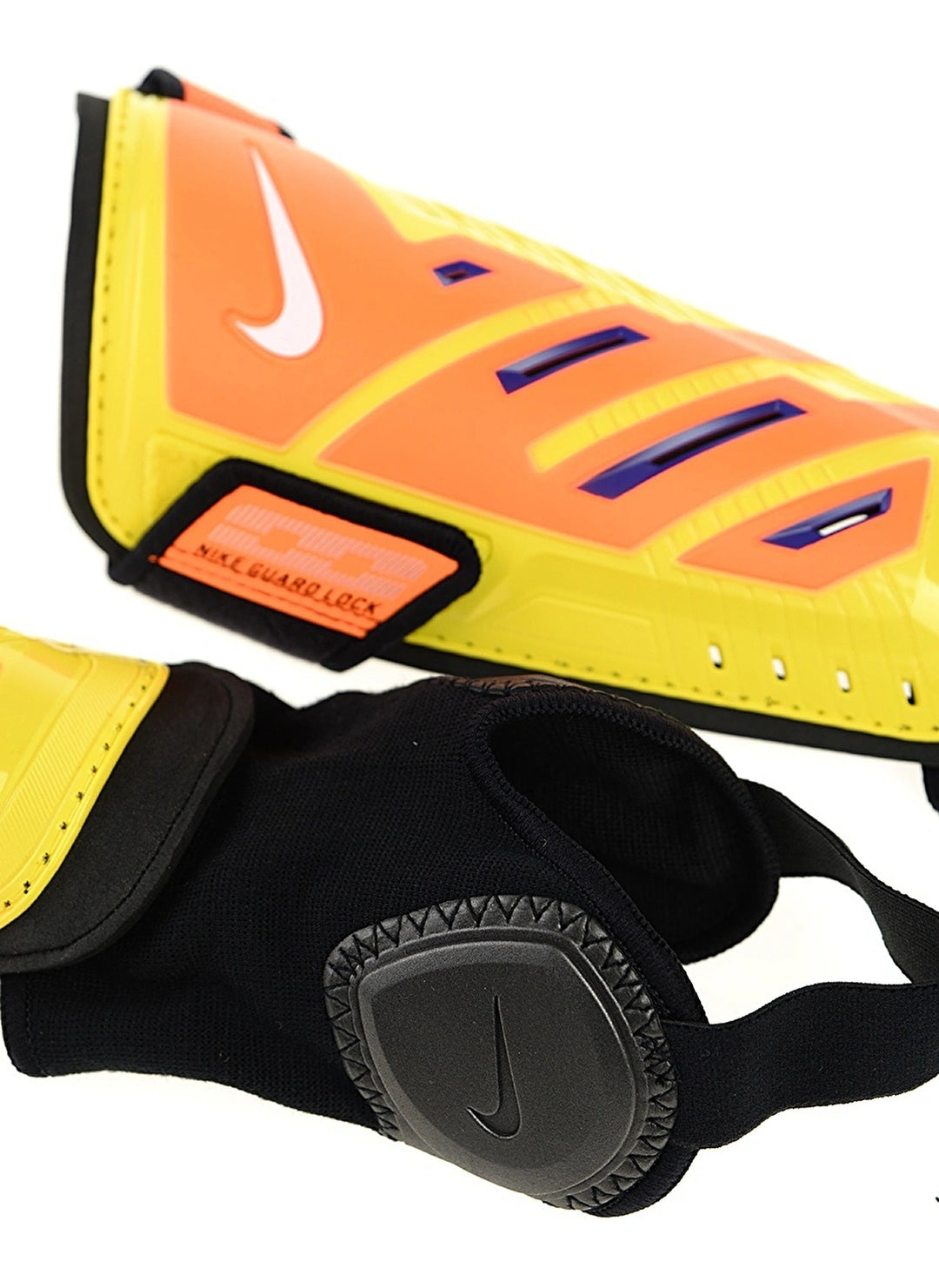 Nike Protegga Shield Sing Guards Amarillo/Naranja