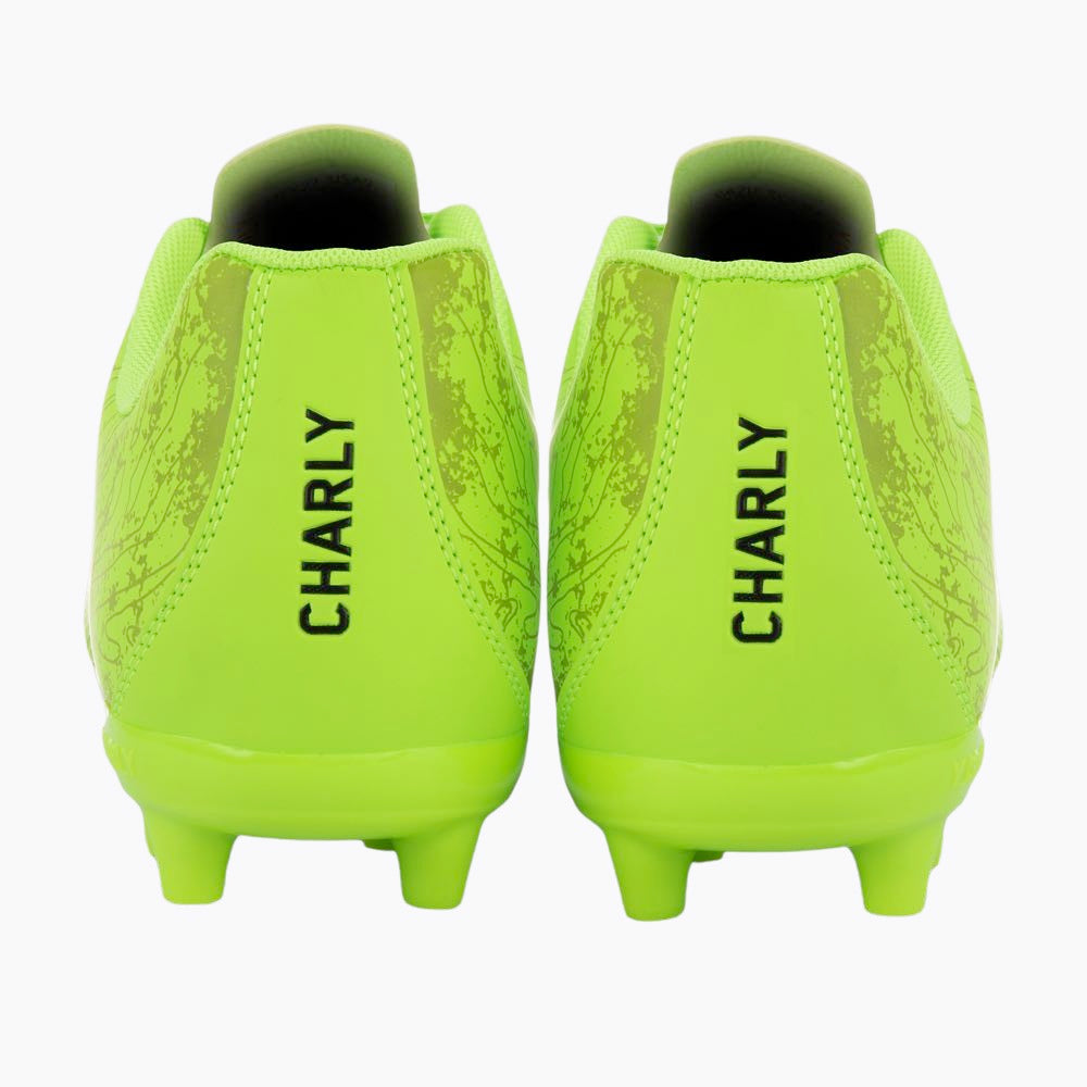 Botas de fútbol para superficies firmes Charly Hotcross 2.0 FG Limón/Negro