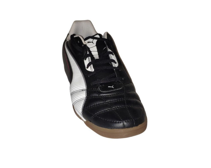 Botas de fútbol sala Puma Universal IT JR para niños Negro/Blanco/Rojo