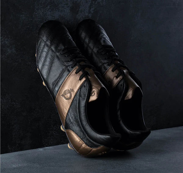 Botas de fútbol para superficies firmes Unozero FG Modelo 1.0 Negro