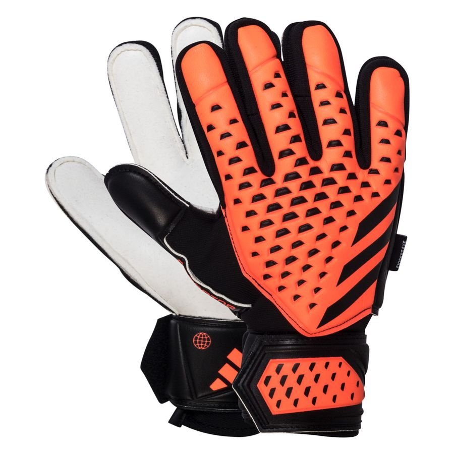 Guantes adidas Predator Match Fingersave Naranja/Negro