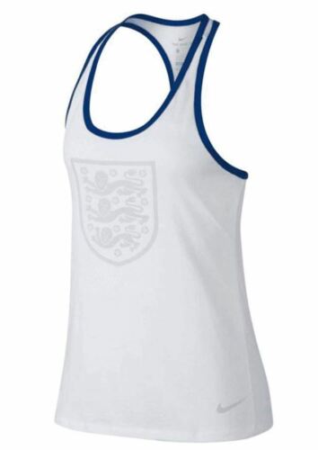 Nike Camiseta de tirantes de Inglaterra con escudo blanco para mujer