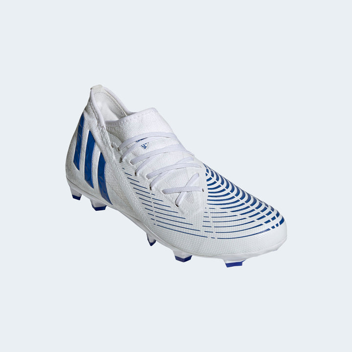 adidas Predator Edge 3 FG Firm Ground Football Boots Cloud White / Hi-Res Blue / Cloud White