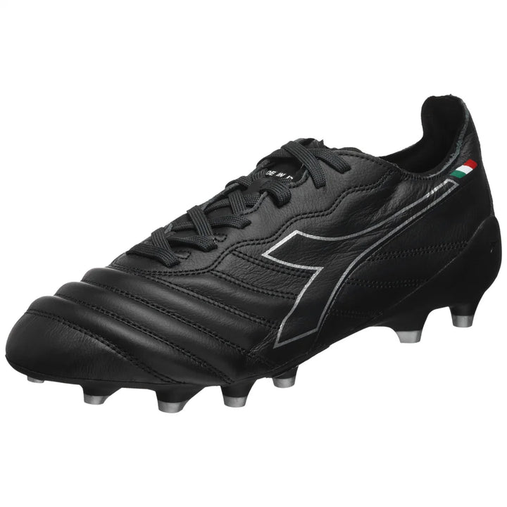 Diadora Brasil Elite Tech Italia Tech FG LPX Firm Grund Football Boots Anthracite Black/Silver