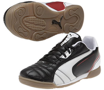Puma Kid's Universal IT JR Indoor Football Boots Black/White/Red