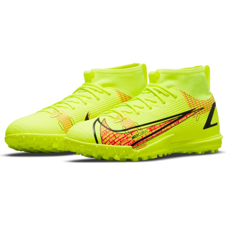 Zapatos de fútbol para césped artificial Nike Jr. Mercurial Superfly 8 Academy TF para niños
