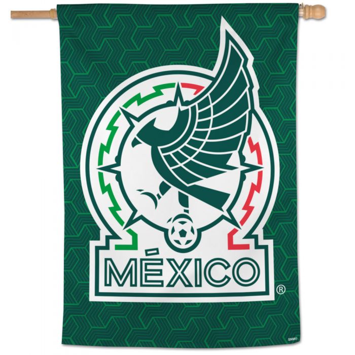 Bandera Vertical WC México Verde/