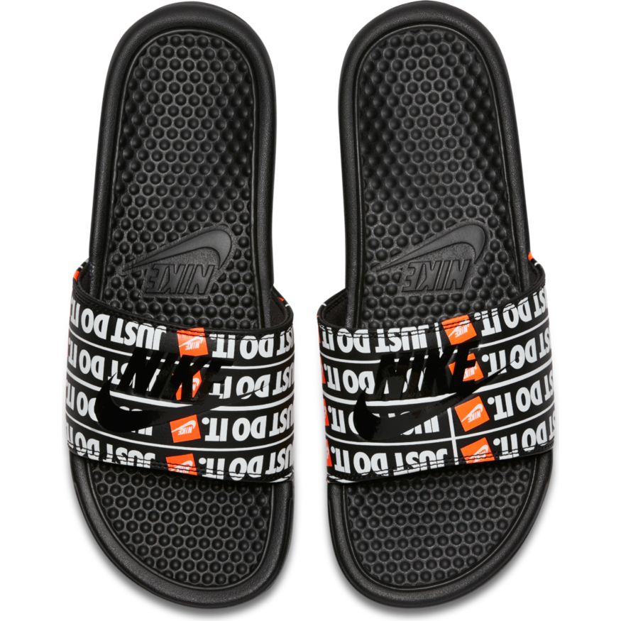 Nike Benassi Just Do It Slides Print Black