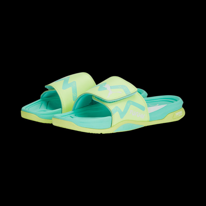 PUMA Dream Nitro Slide Future Ultimate Yellow/White/Electric Peppermint