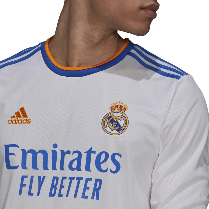 adidas Men's Real Madrid Home Jersey Long Sleeve 21