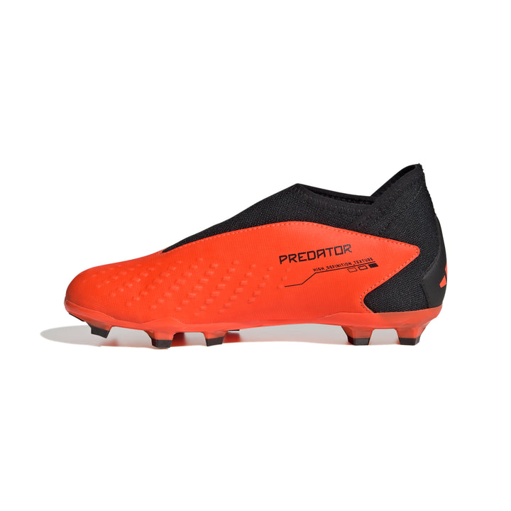 Botas de fútbol para terreno firme adidas Predator Accuracy.3 Laceless FG para niños