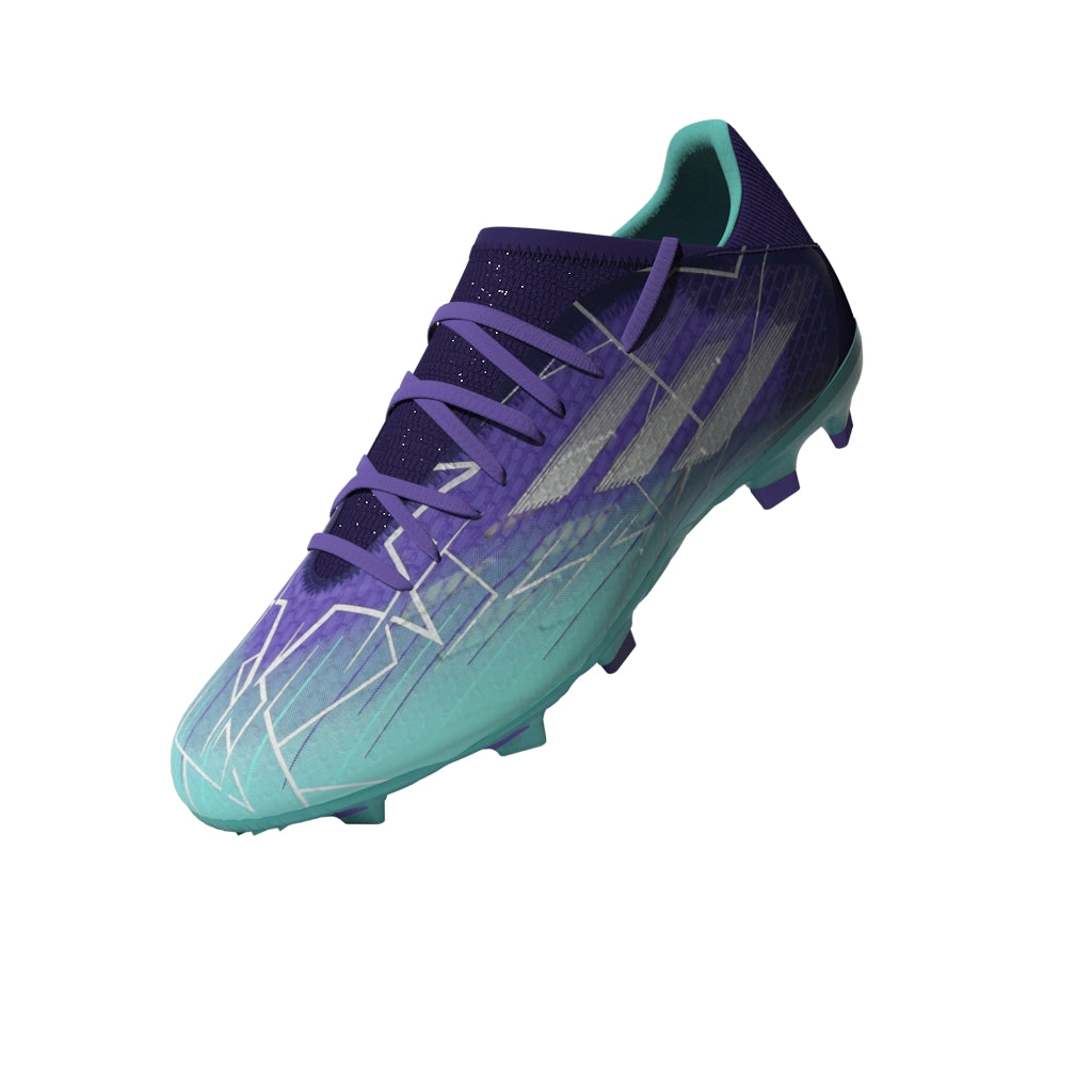 Botas para terreno firme adidas X Speed ​​Flow 3 FG Púrpura Rush / Plata metalizado / Mint Rush 