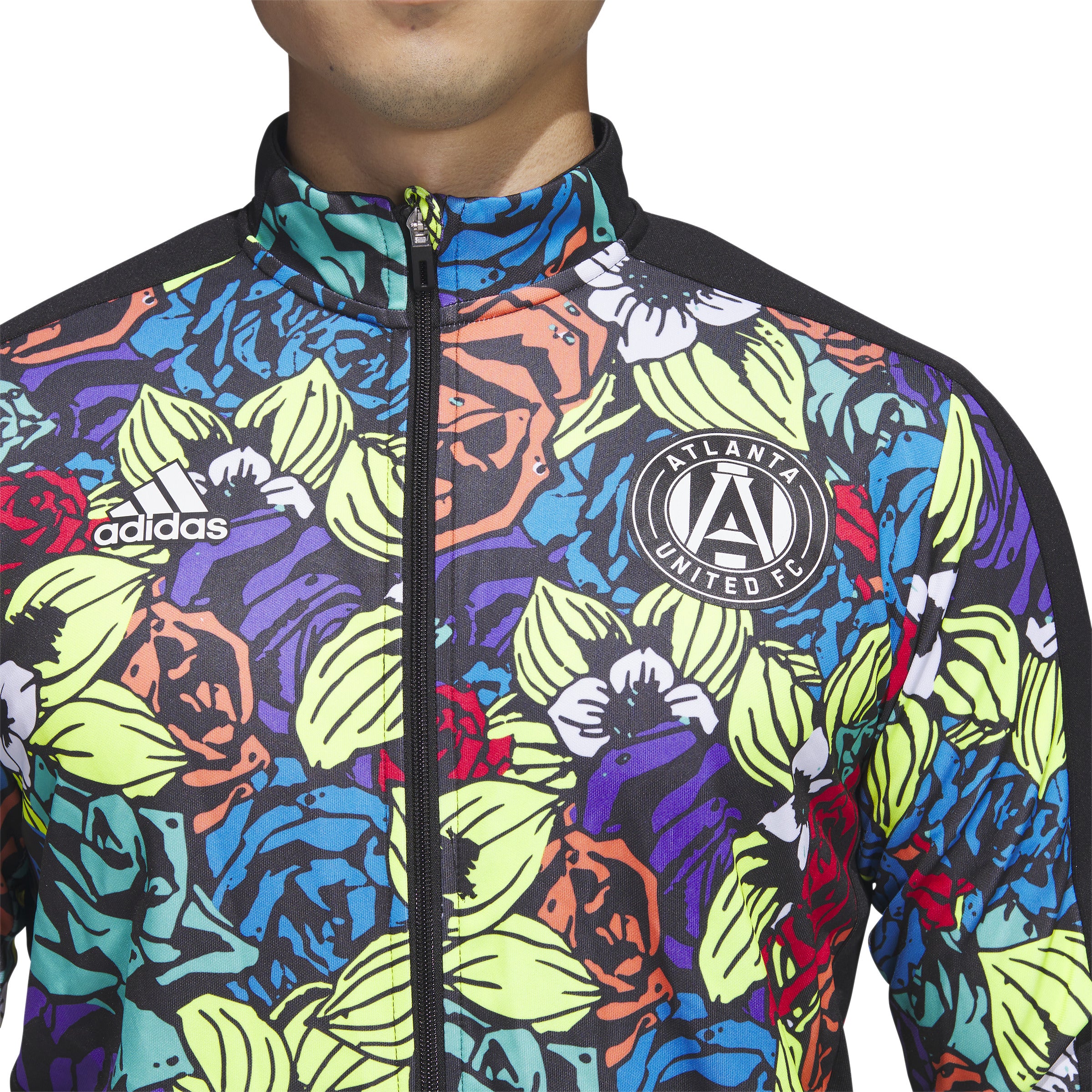 adidas Men s Atlanta United Tiro Track Jacket Unity Flower Best Buy Soccer Team s Store