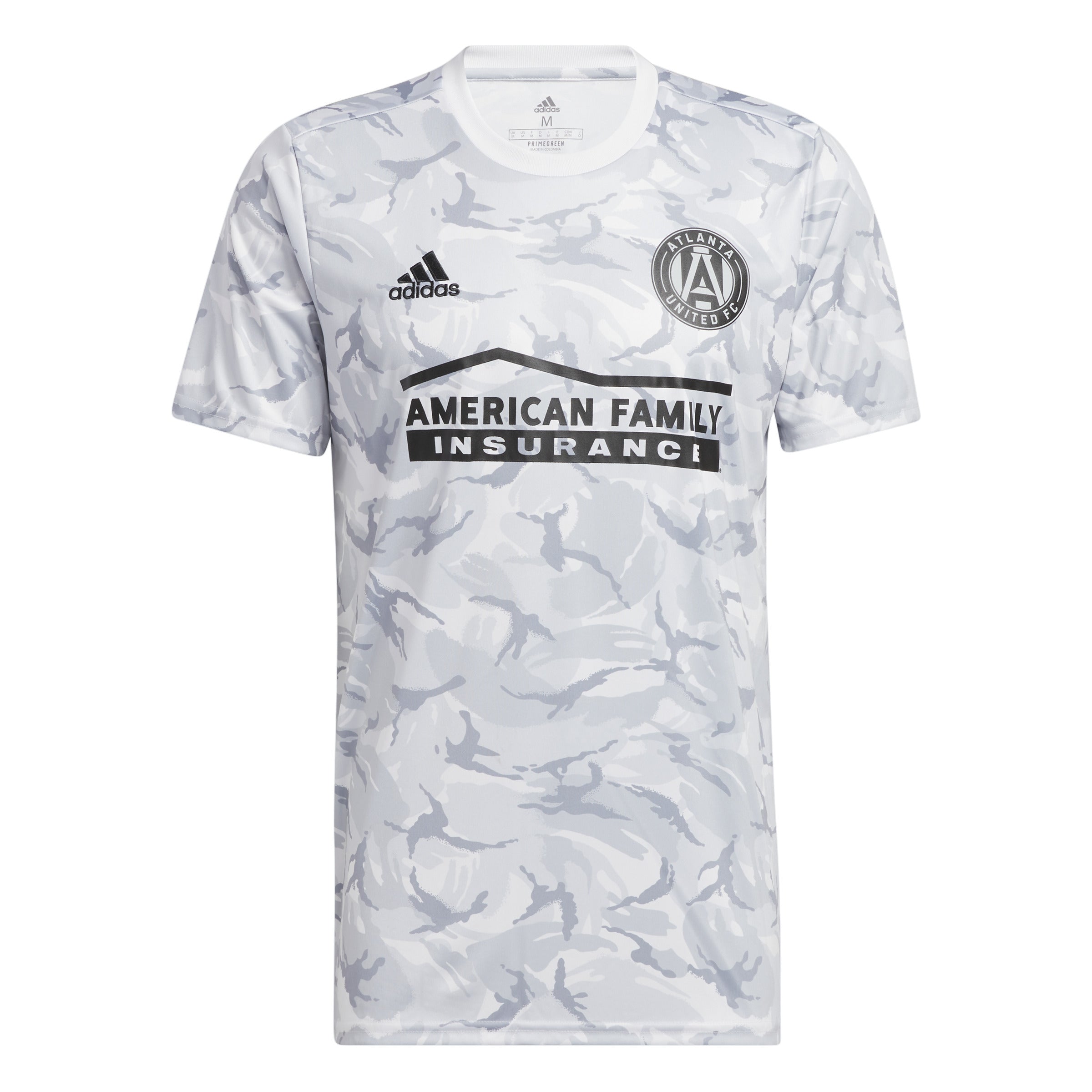 Camiseta de prepartido de camuflaje del Atlanta United FC de adidas Best Buy Soccer Team s Store