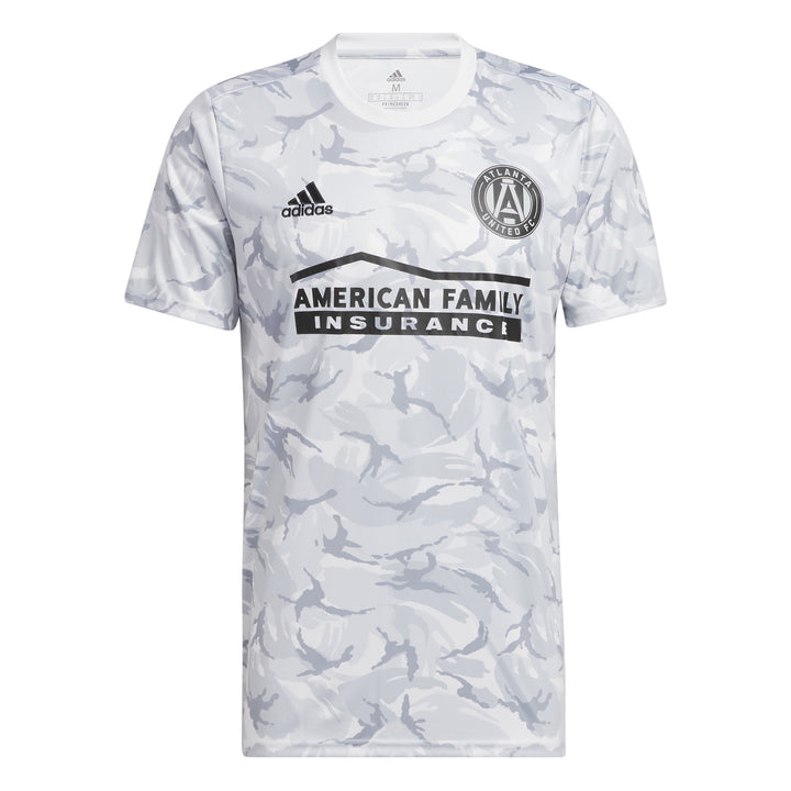 Camiseta de prepartido de camuflaje del Atlanta United FC de adidas