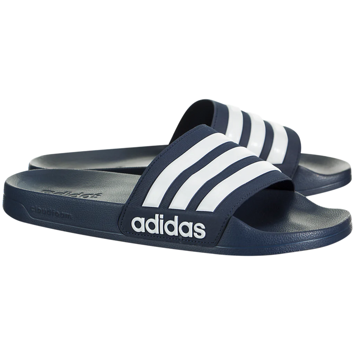 Chanclas de ducha adidas Adilette para hombre azul marino/blanco