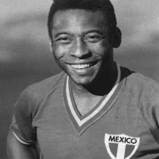 Camiseta Retro Mexico Homenaje 1980 Pelé