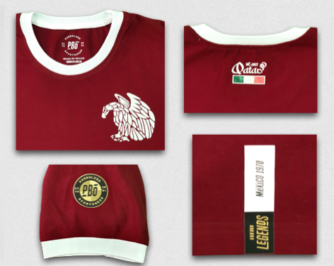 Retro Mexico Jersey Homenaje WC 1970 Vino Eagle