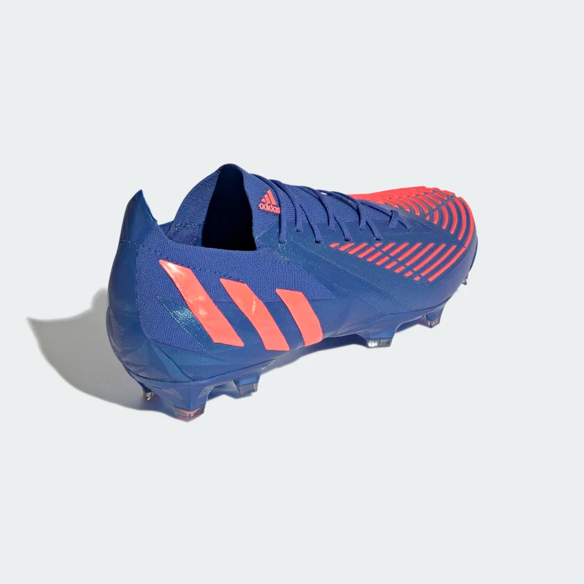 Botas de fútbol para superficies firmes adidas Predator Edge 1 Low FG Azul alta resolución / Turbo / Azul alta resolución