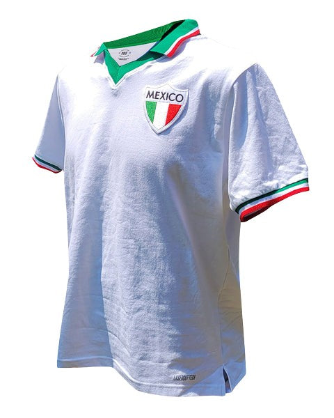 Camiseta Retro Mexico 1980 Blanca