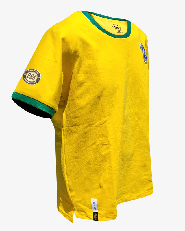 Retro Brazil Jersey WC 1970 Yellow